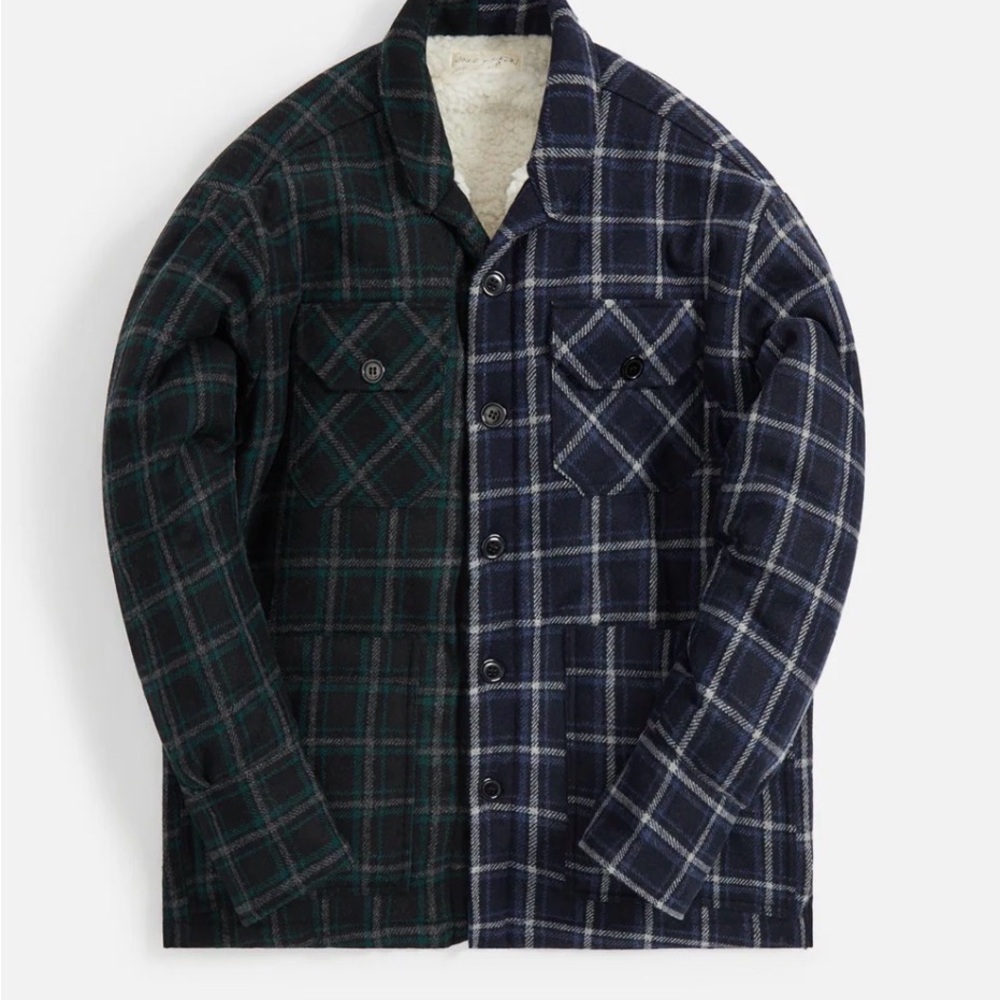 Greg Lauren - Navy Sherpa Lined Boxy Jacket NWT!!